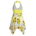 thumbnail image 2 of Dihao Women Plus Size Two Piece Swimsuit Sunflower Print Swimsuit with Built in Bra On Clearance, 2 of 5