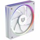 thumbnail image 2 of Ventilador Gamer BALAM RUSH EOLOX BORA-R EXB85R 120mm ARGB Aspas Inversas Diseño Cuadrado PWM 4 pin + Aura 1600RPM Blanco BR-942232, 2 of 6