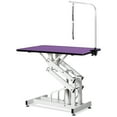 thumbnail image 5 of Noaman 42.5" Heavy-Duty Hydraulic Pet Grooming Table, Z-Lift Base Design & Anti-Slip Rubber Surface - Purple, 5 of 12