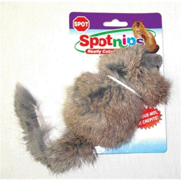 Souris en Fourrure Synthétique avec Chat Couineur - 2922