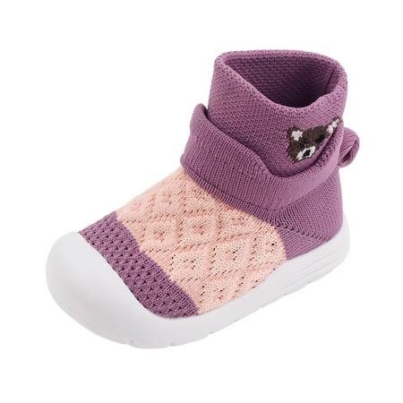 

Hfolob Baby Sock Shoes Toddler Walking Shoes Non Slip Slippers Boys Girls Slip On Sneakers Comfortable