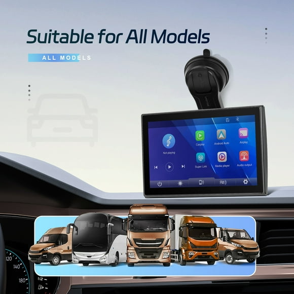 7-inch Full Touch Screen Apple CarPlay Horizontal Vertical Switching AHD Camera