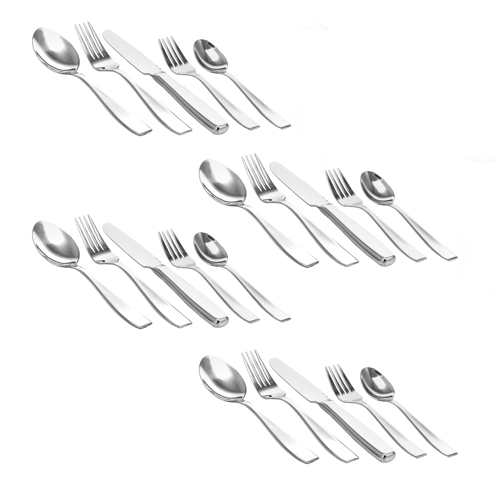 GB Home Castleford 20-Piece Stainless Steel Flatware Set