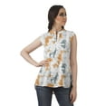 thumbnail image 2 of Moomaya Printed Mandarin Collar Tunic Sleeveless Casual Tank Top Summer Wear, 2 of 6