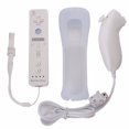 thumbnail image 3 of 2-in-1 Wii Controller Set with Built-in Accelerator - Black Remote Plus Black Nunchuk, Complete Kit Includes Silicone Protective Case & Anti-lost Lanyard, Full-function Gaming Accessories for Wii, 3 of 7