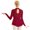 Wine_Red, variant on inhzoy Womens Adult Long Sleeve Lace Leotard Ballet Dance Gymnastics Ice Skating Dress