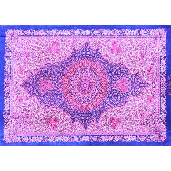 Ahgly Company Indoor Rectangle Persian Purple Traditional Area Rugs, 2' x 3'