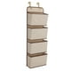 thumbnail image 2 of Organizador de pared colgante de 4 bolsillos Cozy Over Door Storage Case Ganchos de metal para dormitorio / oficina Inevent JJ14340-02, 2 of 2