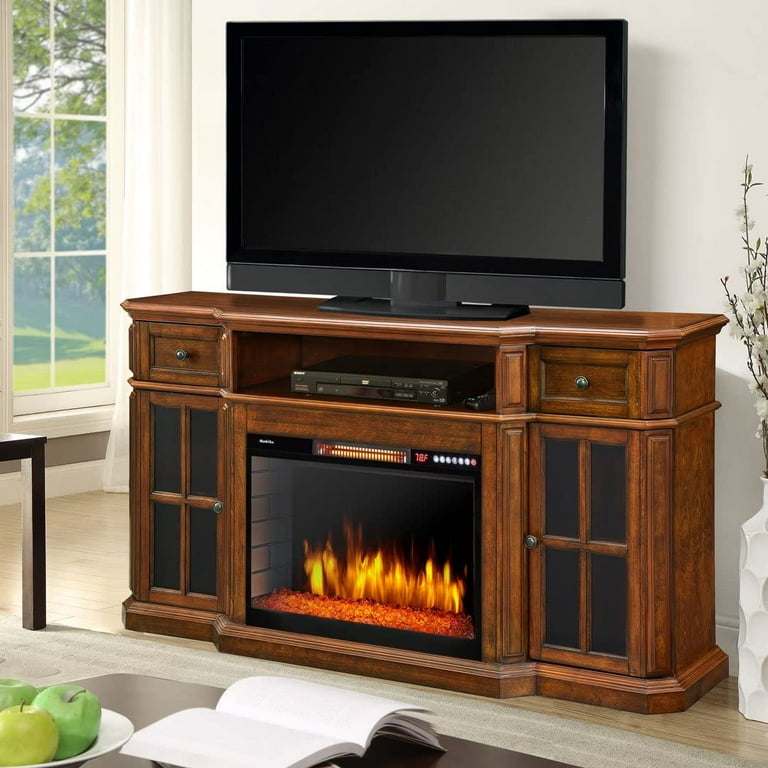 Muskoka Sinclair Electric Fireplace TV Stand in Aged Cherry 259 18 48