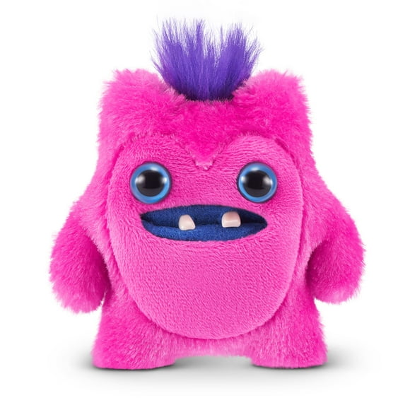 Fuggler Baby Fuggs 3.5-inch Series 4 (Greedy Grinner - pink) by ZURU, Funny Ugly Monster Plush Toy