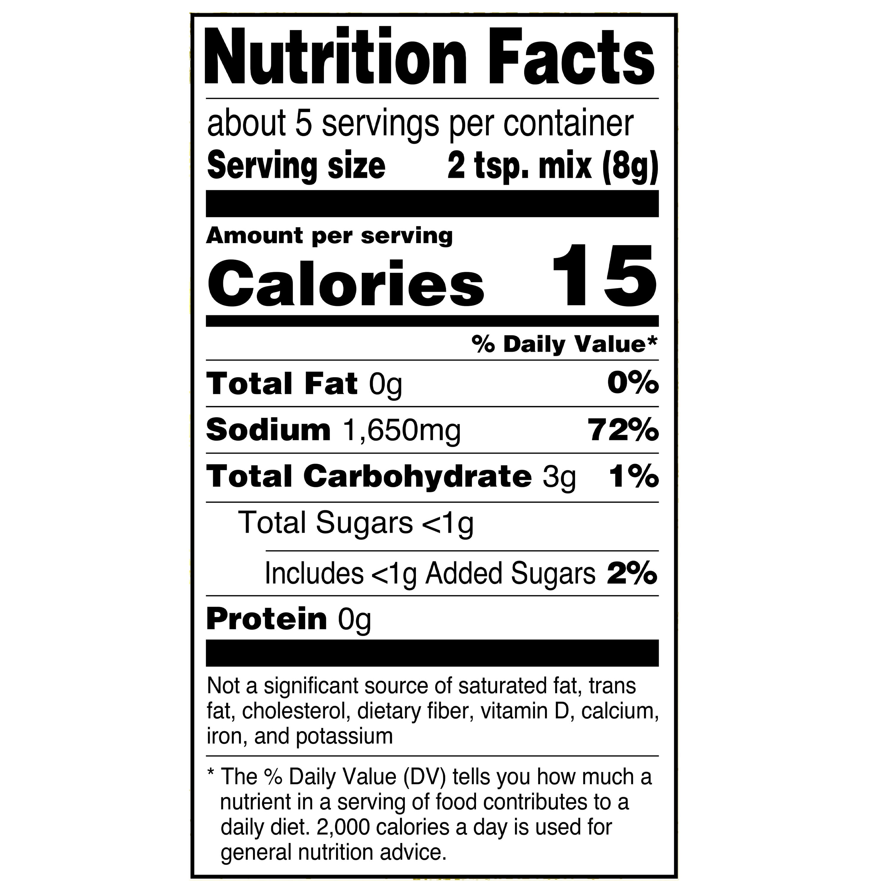 Great Value Lemon & Pepper Wing Mix, 1.5 oz