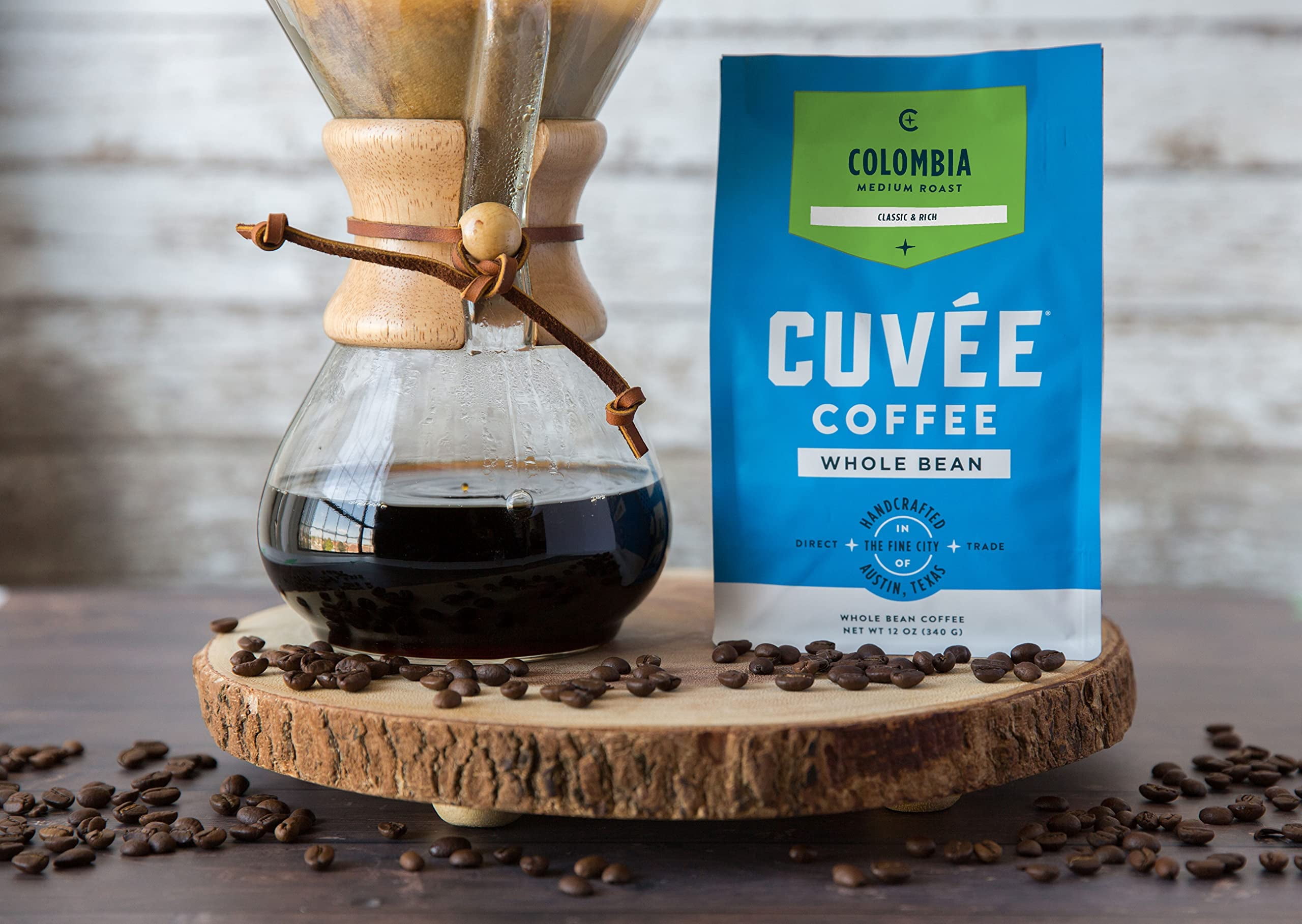 Cuvee Coffee Whole Bean Colombia 12 oz (Pack Of 6)