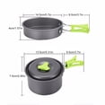 thumbnail image 2 of Bangcool 10PCS Camping Cookware Mess Kit Portable Mini Picnic Cooking Set Cooking Pot, 2 of 10