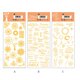 thumbnail image 5 of Seitruly 3 hojas de pegatinas para álbum de recortes, pegatinas para manualidades de papel para álbum de fotos con purpurina dorada a prueba de agua, Arte de uñas Tipo 2 Seitruly CE011738-02, 5 of 6