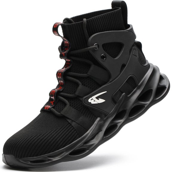 Tanleewa Indestructible Steel Toe Work Boots for Men Safety Shoe Size 5