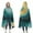 Blue Marble Gold, variant on Wearable Blanket,Beige Gold Teal Splash Pattern Hooded Wearable Flannel Blanket for Adults & Teens,Winter Poncho Shawl Wrap Cape Cozy Anti-Pill,50"x60"