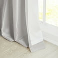 thumbnail image 3 of Madison Park Modern Faux Silk Sheer Curtain Panels for Living Room, 50'' x 84'', Silver, 3 of 8