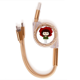 thumbnail image 1 of Plant Rose love red romance leave beautiful uu Cable de carga telescópico múltiples USB tres en uno, 1 of 3