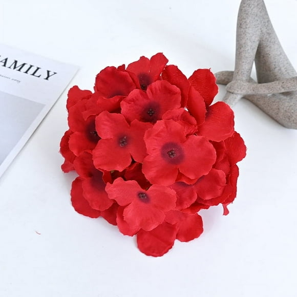 Artificial Hydrangea Silk Flower Heads with Stems, Fake Flowers for Mothers Day Wedding Centerpiece Home Garden Party Decoration