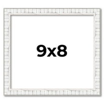 9x8 Frame White Real Wood Picture Frame Width 0.75 inches | Interior Frame Depth 0.5 inches |