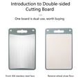 thumbnail image 4 of TIMIFIS Cotton Swab Double Sided Cutting Board Stainless Steel Kitchen Cutting Board Food Grade Stainless Steel Material Easy to Clean Kitchen Gadgets, 4 of 6
