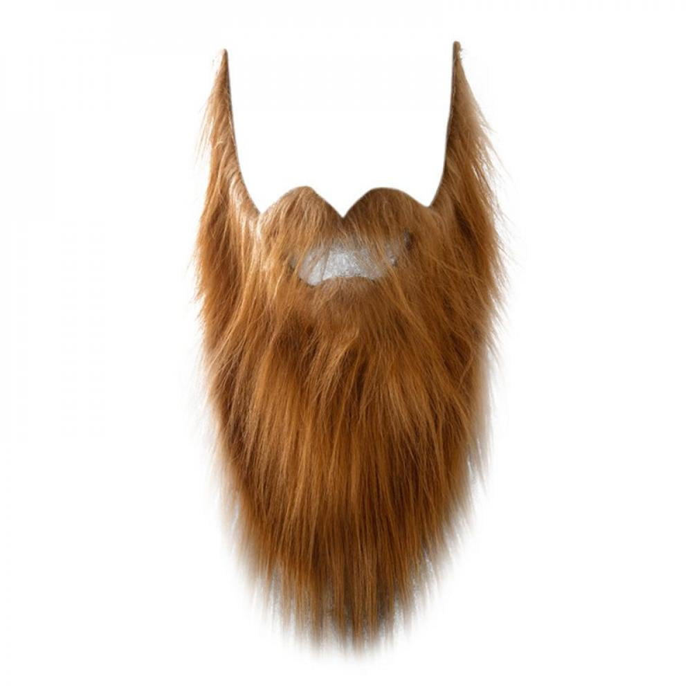 Viking Beard Adult Mens Brown Medieval Fancy Dress Costume Accessory Ginger Tash 