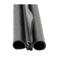 AP Products 018-479 Black Double Bulb Seal with Slide-On Clip and 2-1/4" Wiper - 2" x 3" x 28