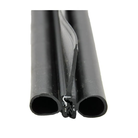 AP Products 018-479 Black Double Bulb Seal with Slide-On Clip and 2-1/4" Wiper - 2" x 3" x 28