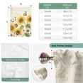 thumbnail image 6 of Farm Sunflowers Balloon Curtains for Windows, Bedroom Curtains 54 Inch Length, Retro Flowers Butterfly Botanical Beige Tie Up Curtains Panels Thermal Insulated Bathroom Curtains Window 42"x54", 6 of 8