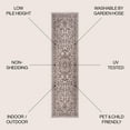 thumbnail image 4 of JONATHAN Y SANTA MONICA 2 x 8 Runner Rug, Jerash Ornate Medallion - Brown/Beige, SMB115A-28, 4 of 10