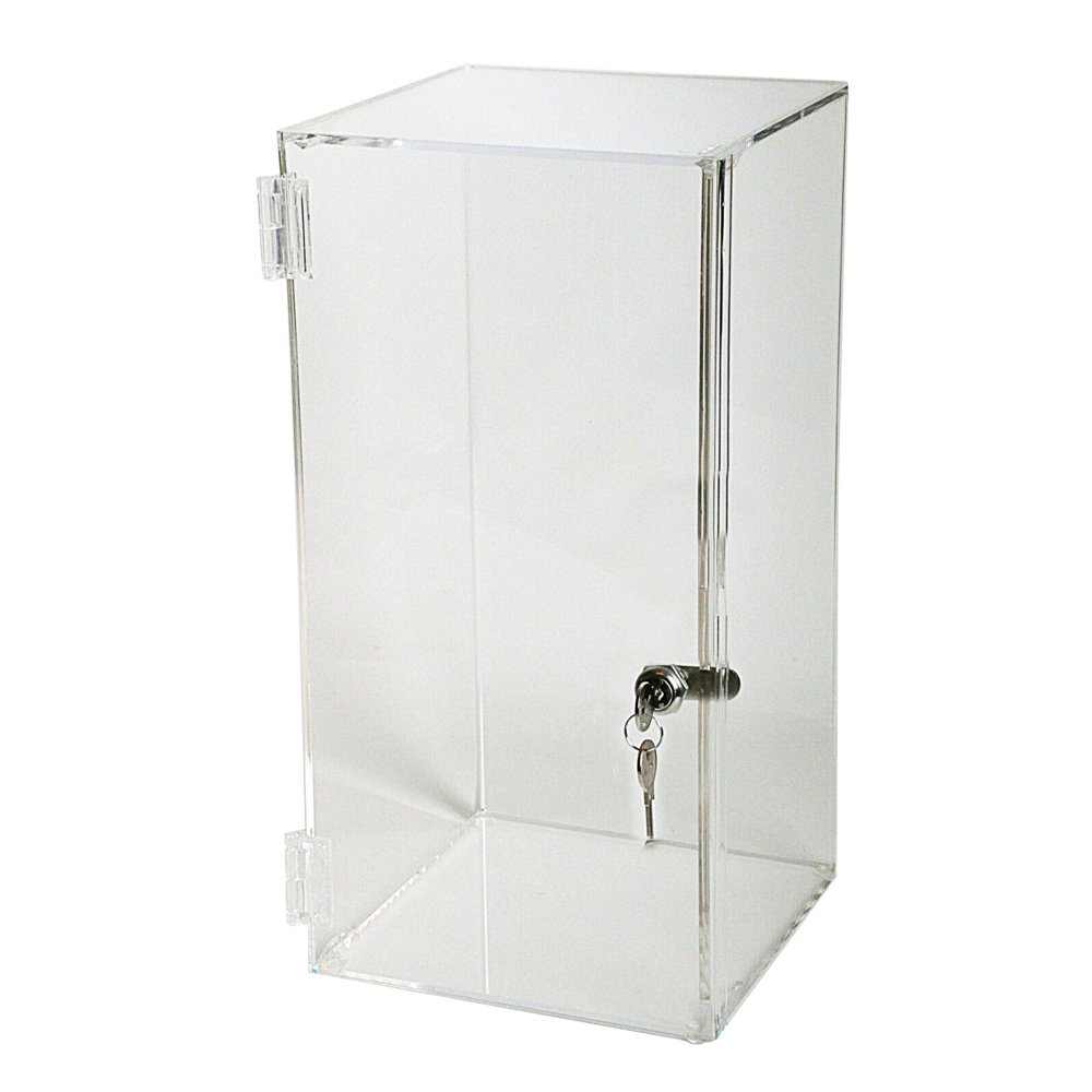 Locking Display Case 24"H x 10"W x 11"D with No Shelves Acrylic Doll