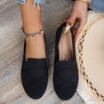 thumbnail image 5 of ZACPNCV Womens Plus Size Moccasins Square Toe Solid Color Comfort Flat Casual Shoes, 5 of 8