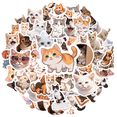 thumbnail image 2 of 35pcs-70pcs Cute Cat Stickers Animal Decals Cartoon Stationery Stickers for Luggage Suitcase, 2 of 9