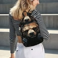 thumbnail image 6 of Naloa Urban Bear With Headphones Canvas Backpack for Men Women Rucksack Casual Travel Daypack College Tote Satchel Bookbag for Teens-Small, 6 of 7