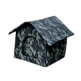 thumbnail image 4 of Casa para gatos callejeros de exterior, resistente a intemperie, con aislamiento grueso y duradero, de tela Oxford para invierno, refugio para Grande, 4 of 10