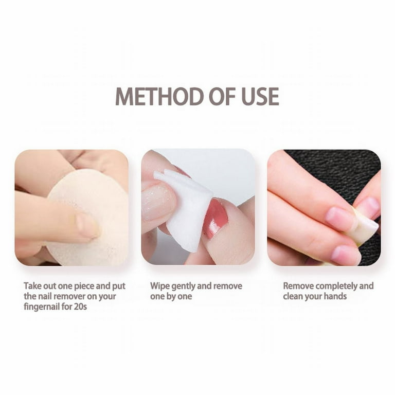 Adpan Skin Care Set Disposable Nail Remover Towel 32 Packed in Box