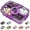 Purple, variant on Neighborly Nook Snackle Box Container with Lid Travel Charcuterie Box with Handle Organizer for Candy, Fruit, Nuts, Veggies, Snacks, Beach Essentials, Portable Lunch Box (Bright White, Large)