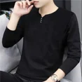 thumbnail image 3 of Ropa para hombre Camiseta estampada con botones y cuello en V para hombre Camiseta de marca alta con citas Harajuku Moda Talla grande XXL Original Casual A, 3 of 5