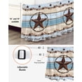 thumbnail image 3 of Country Star Blue Wrap Around Bed Skirts for Queen Bed 16" Drop,Bed Skirt with Adjustable Elastic Belt Dust Ruffle Bed Valance for Bedroom Hotel Farmhouse Western Texas Star Barn Bed Frame Cover, 3 of 7