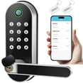 thumbnail image 1 of Cerradura de puerta inteligente con entrada sin llave: cerradura electrónica digital Sifely con código de acceso, perilla de puerta eléctrica, cerradura de manija de puerta biométrica, perfecta para p, 1 of 5