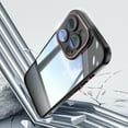thumbnail image 6 of Strong Magnetic for iPhone 16 Pro Phone Case, [Compatible with Magsafe][Anti Yellowing] [Camera Lens Protector]Slim Thin Shockproof Protective Cover Case for iPhone 16 Pro, Blackred, 6 of 6