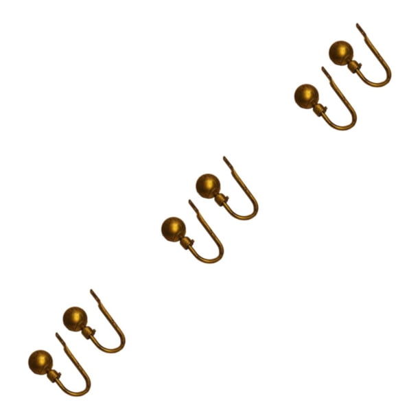 Naiovety 2 piezas cortina Tieback en forma de U elegante antioxidante hogar sala de estar gancho sujetador accesorios cian bronce Type1 NO1