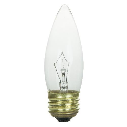 Sunlite 60w 120v Krypton Torpedo Clear E26 Medium Base light bulbs