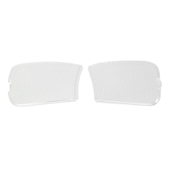 Pair Front Driver Door Panel Courtesy Light Lens Cover for Ford F-150 F-250 Lobo Transparent