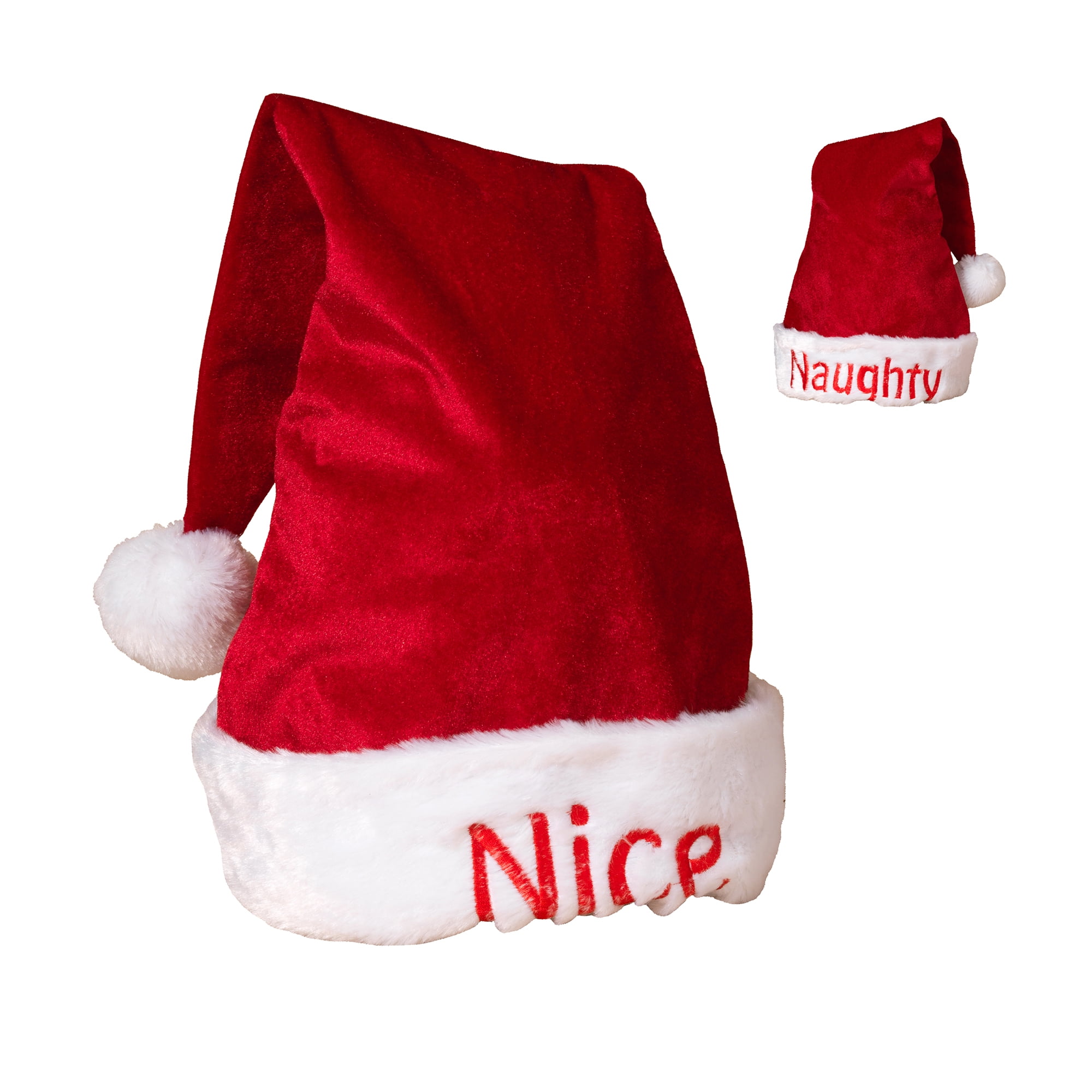 CVS MERRY BRIGHT ADULT SANTA HAT NAUGHTY BRAND NEW WITH TAGS 