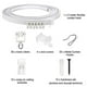 thumbnail image 2 of 1-5 Meter Bendable Ceiling Track for Curtains, Flexible Ceiling Track for Curtains, 2 of 4