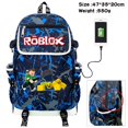 thumbnail image 1 of Virtual World ROBLOX mochila de lona de Color periférico, Cable de datos USB, bolsa de ordenador al aire libre, bolsa de viaje, juguetes para niños, regalos, 1 of 4