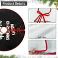thumbnail image 3 of Wooowa 48Inch L-Size Plush Christmas Tree Skirts, Festive Party Scene Decorative Tree Base Aprons, 3 of 6