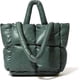 thumbnail image 1 of Women Large Quilted Puffer Tote Bag Soft Padded Down Winter Handbag Space Totes Puffer Shoulder Bag Pillow Shopper Bag, 1 of 4