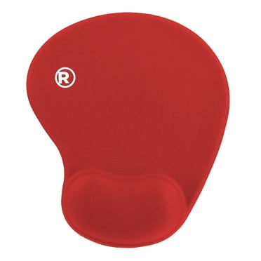 RadioShack Gel Mouse Pad with Wrist Rest, Ergonomic Office Mouse Pad for Desk Offers Improved Support, Accuracy and Responsiveness for Work, Gaming, and More, Red